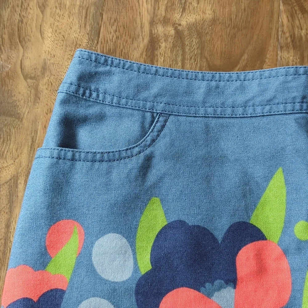 Boden 100% Cotton Floral Skirt